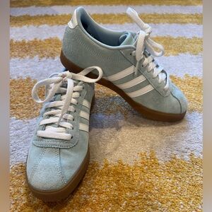 Adidas mint green pastel blue Courtset sneakers shoes women's 6